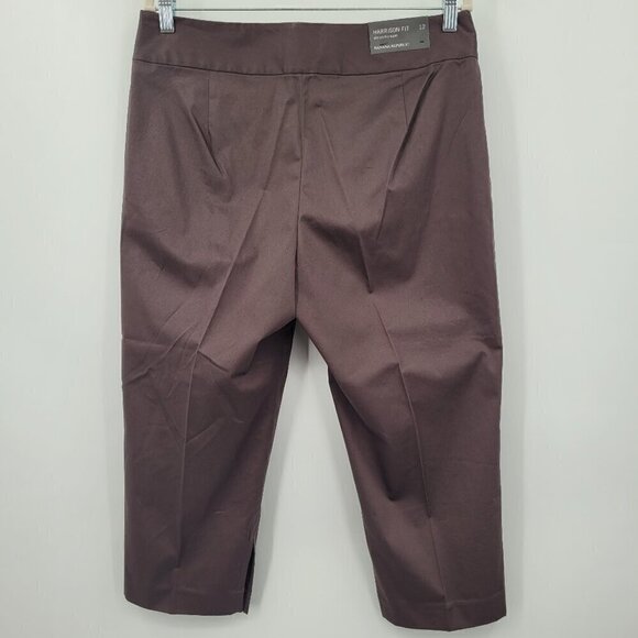 Banana Republic Harrison Fit Stretch Espresso Capri Pant - Picture 2 of 7